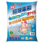 日本貓砂樂園 變藍色紙砂 7L (7包每包$65)